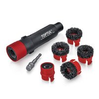 Набор инструмента для чистки колесных шпилек и ступиц 8ед. TOPTUL JGAT0802 Набор инструмента для чистки колесных шпилек и ступиц 8ед. TOPTUL JGAT0802