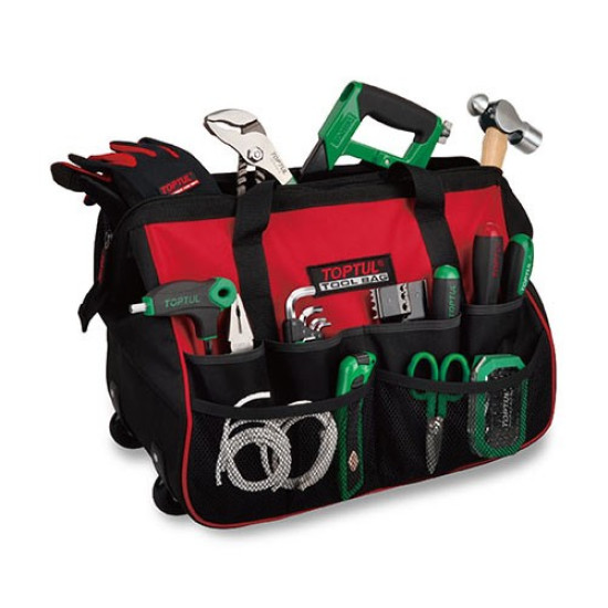 Сумка для инструмента 530x270x320 с колесами и телескопической ручкой TOPTUL PBW-053A