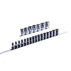 Набор головок 1/2" 23ед. 8~28,30,32мм (на планке) TOPTUL GAAQ1604U