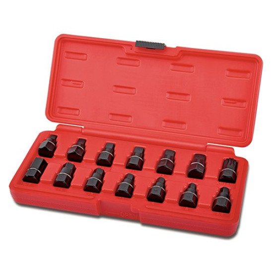 Набор головок для маслосливных пробок 14 ед. TOPTUL JGAI1403
