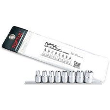 Набор головок TORX 3/8" E8-E20 8ед.(звезда Давида) TOPTUL GAAG0802