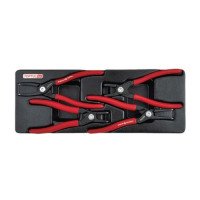 Набор съёмников стопорных колец усиленных 4ед. (в ложементе) TOPTUL GBAT0403