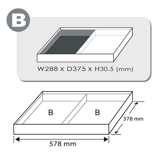 Набор головок ударных 1/2" 8-32мм 29ед. (в ложементе, тип В) TOPTUL GEB2902