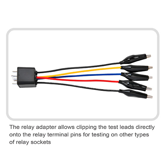 Тестер автомобильных реле 12V / 24V, 4-pin / 5-pin TOPTUL EAAE0124