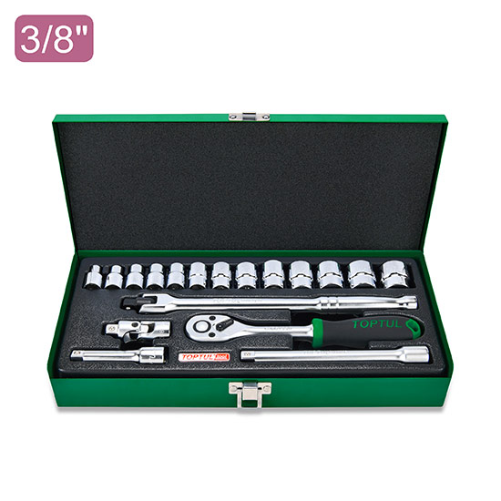 Набор инструмента 3/8" 18ед. дюймового 1/4"-7/8" TOPTUL GCAD1823