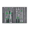 Набор инструмента 1/4", 3/8" 128ед (в ложементе, тип D) TOPTUL GEDC803