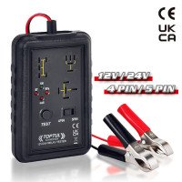 Тестер автомобильных реле 12V / 24V, 4-pin / 5-pin TOPTUL EAAE0124