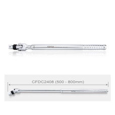 Вороток 3/4" телескопический 500-800мм с шарниром (с фиксатором) TOPTUL CFDC2408