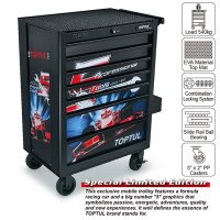 Тележка для инструмента 7 секций Special Limited Edition-BLACK TOPTUL TCAQ0707