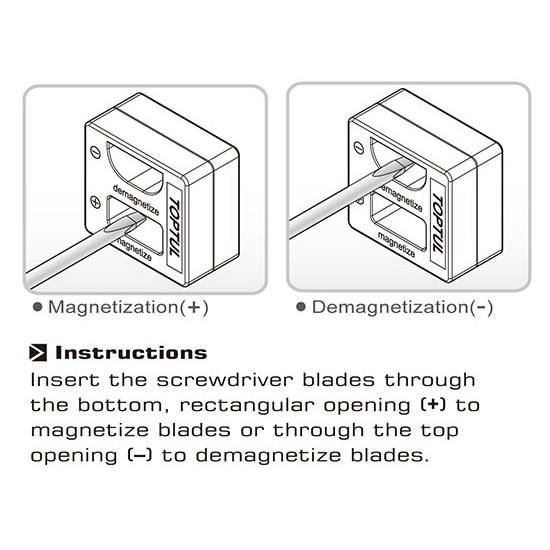 Приспособление для намагничивания/размагничивания инструмента TOPTUL FWAM0505