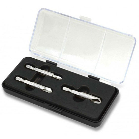 Набор экстракторов-бит для откручивания слизанных саморезов TOPTUL JGAW0301