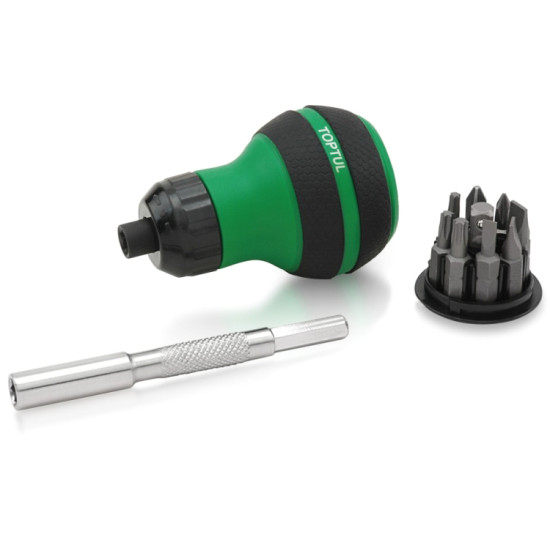 Трещоточная отвертка "мини" 9-в-1 TOPTUL GAAR1101