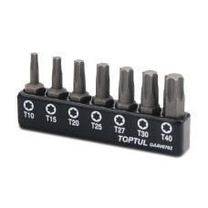 Набір біт 1/4" 7шт. (Torx: T10-T40) TOPTUL GAAV0702