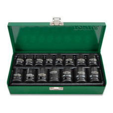 Набір головок ударних 1/2" 10-24мм 15шт. TOPTUL GDAD1501