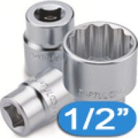 Головки торцевые под квадрат 1/2" 12-гранные