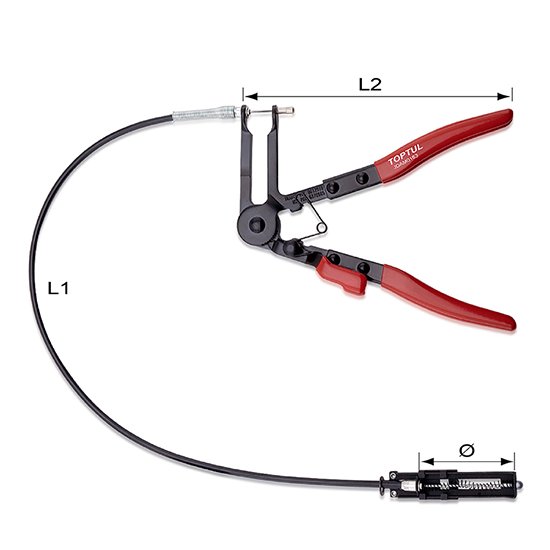 Съёмник хомутов гибкий 630 мм TOPTUL JDAM0163