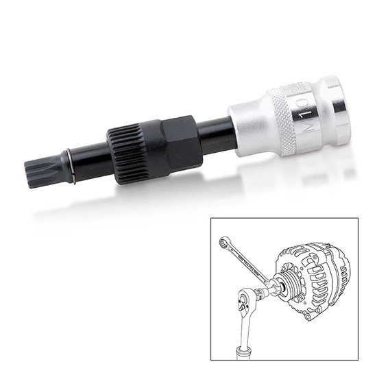 Ключ для демонтажу генератора (VW-Audi, BMW, Ford, Mercedes) TOPTUL JDCD3310