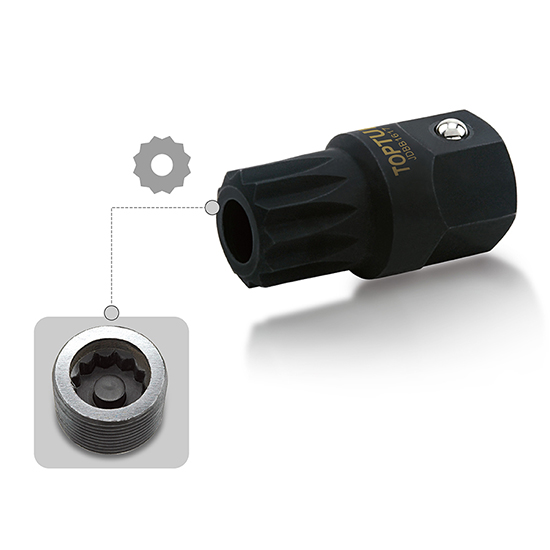 Головка для маслозливної пробки VW, AUDI (M16H) L38мм TOPTUL JDBB1617