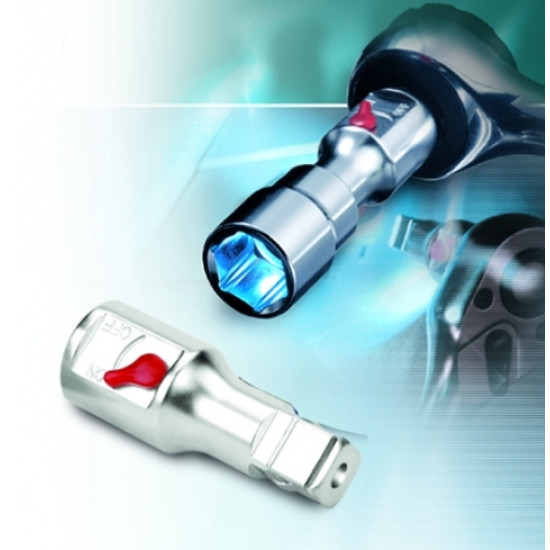 Переходник-удлинитель 1/2"х1/2" с подсветкой 60мм TOPTUL CAED1616