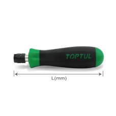 Отвертка-битодержатель 1/4" x 136мм с фиксатором (под двухсторонние биты) TOPTUL COAJ0814