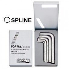 Набор ключей Spline Г-образных M5-M12 TOPTUL GAAD0501