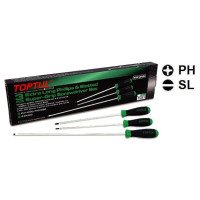 Набор отверток 3 ед. длинные TOPTUL GAAE0305 Набор отверток 3 ед. длинные TOPTUL GAAE0305