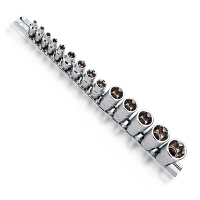 Набор головок TORX 1/4"-1/2" E4-E24 14ед. звезда Давида TOPTUL GAAR1402
