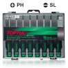 Набор миниатюрных отверток (PH000-PH0, SL1.2-SL3) 8 ед. TOPTUL GAAW0802