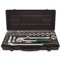 Набор инструмента 1/2" (дюймовые+метрические головы) 38 ед. TOPTUL GBB38190 Набор инструмента 1/2" (дюймовые+метрические головы) 38 ед. TOPTUL GBB38190