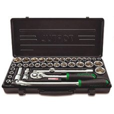 Набір інструменту 1/2" (дюйм + метр.) 38шт. TOPTUL GBB38190