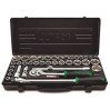 Набор инструмента 1/2" (дюймовые+метрические головы) 38 ед. TOPTUL GBB38190