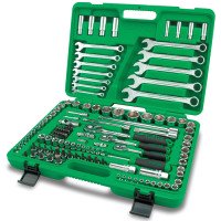 Набор инструмента 130 ед. (метрические и дюймовые головы) TOPTUL GCAI130B Набор инструмента 130 ед. (метрические и дюймовые головы) TOPTUL GCAI130B