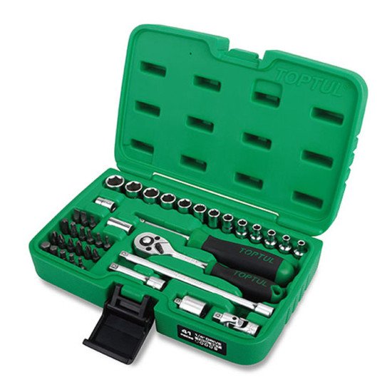 Набор инструмента 1/4" 41 ед. TOPTUL GCAI4102