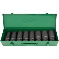 Набор головок ударных длинных 1" 24-41мм TOPTUL GDAD0804