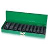 Набор головок ударных длинных 1/2" 10-24мм TOPTUL GDAD1002