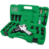 Набор пневмоинструмента 1/2" 20ед. (KAAA1660B) TOPTUL GDAI2002E Набор пневмоинструмента 1/2" 20ед. (KAAA1660B) TOPTUL GDAI2002E