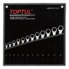 Набор ключей комбинированных с трещоткой 12 ед. 8-19мм TOPTUL GPAQ1202