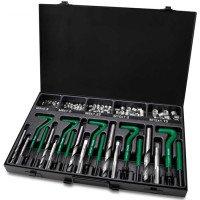 Набор для восстановления резьбы 130 ед. (M5,M6,M8,M10,M12) TOPTUL JGAD130A